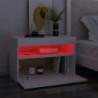 TV-Schrank mit LED-Leuchten Weiß 60x35x40 cm