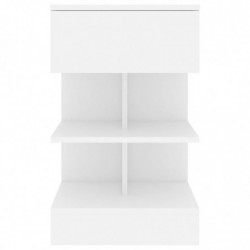 Nachttisch Weiß 40x35x65 cm Spanplatte
