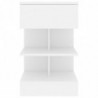 Nachttisch Weiß 40x35x65 cm Spanplatte
