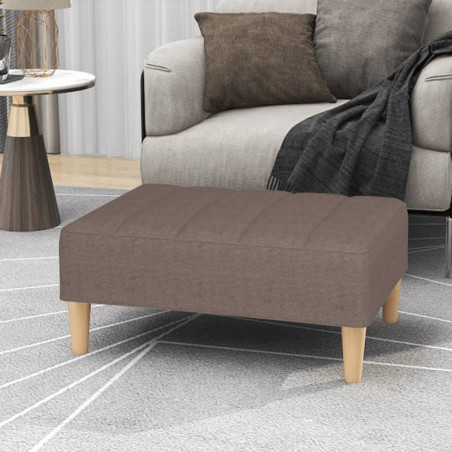 Fußhocker Taupe 78x56x32 cm Stoff