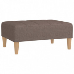 Fußhocker Taupe 78x56x32 cm Stoff