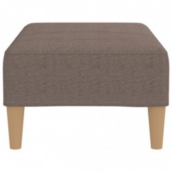 Fußhocker Taupe 78x56x32 cm Stoff