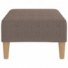 Fußhocker Taupe 78x56x32 cm Stoff