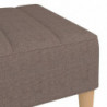 Fußhocker Taupe 78x56x32 cm Stoff