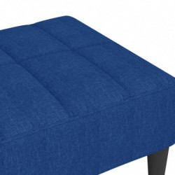 Fußhocker Blau 78x56x32 cm Stoff