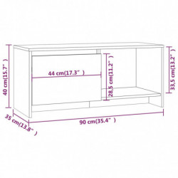 TV-Schrank Betongrau 90x35x40 cm Spanplatte