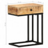 Beistelltisch U-Form 45x30x61 cm Mango Massivholz