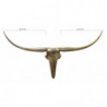 Wanddekoration Geweih Bull L 125 cm Aluminium golden