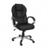 Bürostuhl MATERA Bezug Kunstleder Schwarz Schreibtischstuhl Design Chefsessel Drehstuhl mit X-XL Polsterung