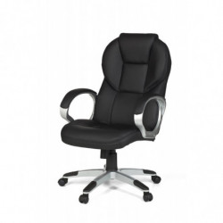 Bürostuhl MATERA Bezug Kunstleder Schwarz Schreibtischstuhl Design Chefsessel Drehstuhl mit X-XL Polsterung