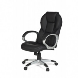 Bürostuhl MATERA Bezug Kunstleder Schwarz Schreibtischstuhl Design Chefsessel Drehstuhl mit X-XL Polsterung