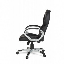 Bürostuhl MATERA Bezug Kunstleder Schwarz Schreibtischstuhl Design Chefsessel Drehstuhl mit X-XL Polsterung