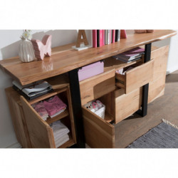 Sideboard GAYA Akazie Kommode Massiv Holz 175x90x44cm