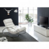 Relaxliege Kunstleder Weiß 61x81x111 cm Schaukelstuhl Wohnzimmer