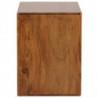 Standregal Massivholz Sheesham 44cm hoch Cube Regal Design Holzregal Naturprodukt Beistelltisch Landhausstil