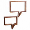 2er Set Wandregale MUMBAI Massivholz Sheesham Holzregal Landhaus-Stil Hängeregal Echt-Holz Wandboard Natur-Produkt