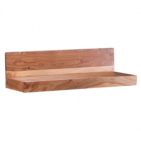 Wandregal MUMBAI Massiv-Holz Akazie Holzregal 60 cm Landhaus-Stil Hänge-Regal Echt-Holz Wand-Board Natur-Produkt