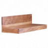 Wandregal MUMBAI Massiv-Holz Akazie Holzregal 60 cm Landhaus-Stil Hänge-Regal Echt-Holz Wand-Board Natur-Produkt