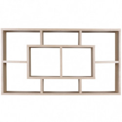 Wandregal PAOLA sonoma 85 x 47,5 x 16 cm MDF-Holz Hängeregal modern