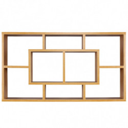 Wandregal PAOLA buche 85 x 47,5 x 16 cm MDF-Holz Hängeregal modern