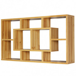 Wandregal PAOLA buche 85 x 47,5 x 16 cm MDF-Holz Hängeregal modern