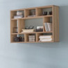 Wandregal WL5.809 Sonoma Eiche 75x51x16 cm Holz Hängeregal Modern