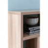 Wandregal WL5.809 Sonoma Eiche 75x51x16 cm Holz Hängeregal Modern