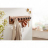 Design Wandgarderobe Akazie Massivholz / Metall 90 x 19 x 9 cm