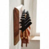 Design Wandgarderobe Akazie Massivholz / Metall 90 x 19 x 9 cm