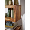 Beistelltisch MUMBAI Massivholz Sheesham S Cube 60cm hoch Wohnzimmer-Tisch Design braun Landhaus-Stil Couchtisch