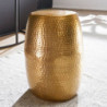 Beistelltisch 30x49,5x30cm Aluminium Gold Dekotisch orientalisch rund