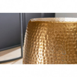 Beistelltisch 30x49,5x30cm Aluminium Gold Dekotisch orientalisch rund