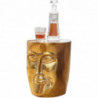 Beistelltisch 35x35x39 cm Aluminium Couchtisch Gold orientalisch