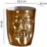 Beistelltisch 35x35x39 cm Aluminium Couchtisch Gold orientalisch