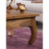 Couchtisch Massiv-Holz Sheesham 60 cm breit Wohnzimmer-Tisch Design dunkel-braun Landhaus-Stil Beistelltisch