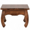 Couchtisch Massiv-Holz Sheesham 60 cm breit Wohnzimmer-Tisch Design dunkel-braun Landhaus-Stil Beistelltisch
