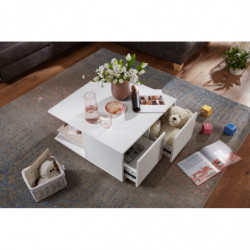 Design Couchtisch 70x70 cm Weiß
