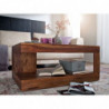 Couchtisch Sheesham Massiv-Holz 90 x 60 x 40 cm