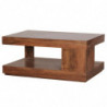 Couchtisch Sheesham Massiv-Holz 90 x 60 x 40 cm