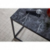 Couchtisch 60x60x45 cm mit Marmor Optik Schwarz