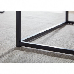Couchtisch 60x60x45 cm mit Marmor Optik Schwarz
