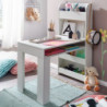 Kinderschreibtisch Weiß 90x50x110 cm Maltisch Kinderzimmer mit Regal