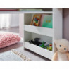Kinderschreibtisch Weiß 90x50x110 cm Maltisch Kinderzimmer mit Regal