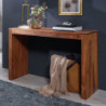 Konsolentisch Massivholz Sheesham Konsole Schreibtisch 115 x 40 cm Landhaus-Stil Arbeits-tisch Naturholz modern