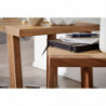 2er Set MUMBAI Beistelltisch Massivholz Sheesham Design Wohnzimmer-Tisch eckig Nachttisch Satztisch Landhaus-Stil