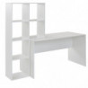 Schreibtisch mit Regal Weiß 170x59x143,5 cm Bürotisch Modern