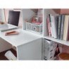 Schreibtisch mit Regal Weiß 170x59x143,5 cm Bürotisch Modern