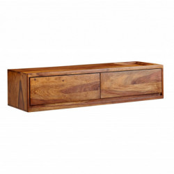 Lowboard Hängend Sheesham Massivholz 108x25x34 cm TV-Schrank Braun