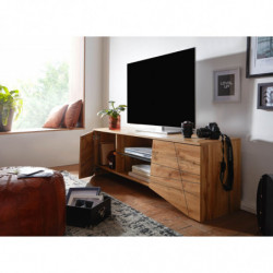 Lowboard Holz Eiche-Dekor 160x50x40 cm TV-Kommode mit zwei Türen