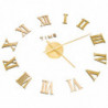 325160 3D Wall Clock Modern Design Gold 100 cm XXL